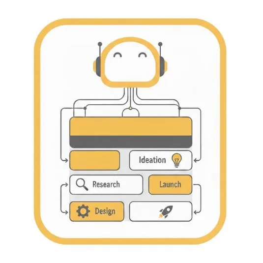 Lovable AI generating a complete small business landing page with hero, features, and CTA sections