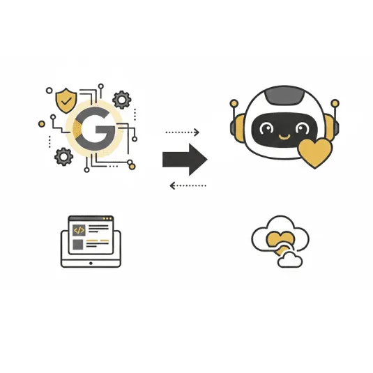Side-by-side comparison of Google AI Studio and Lovable AI showing prompt control, deployment, and pricing