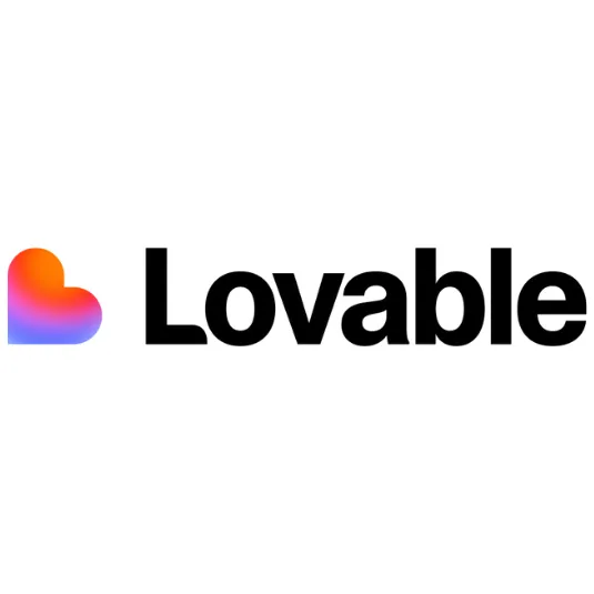 Lovable AI platform showing rapid prototyping, GitHub export, and full-stack deployment in one tool