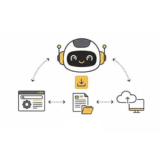 Lovable.dev project export workflow showing the GitHub connection and code download steps
