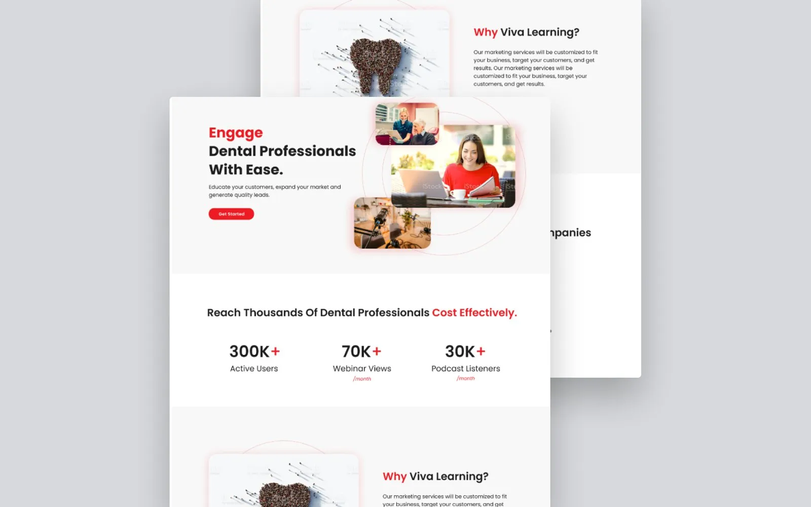 The Viva Learning site on desktop