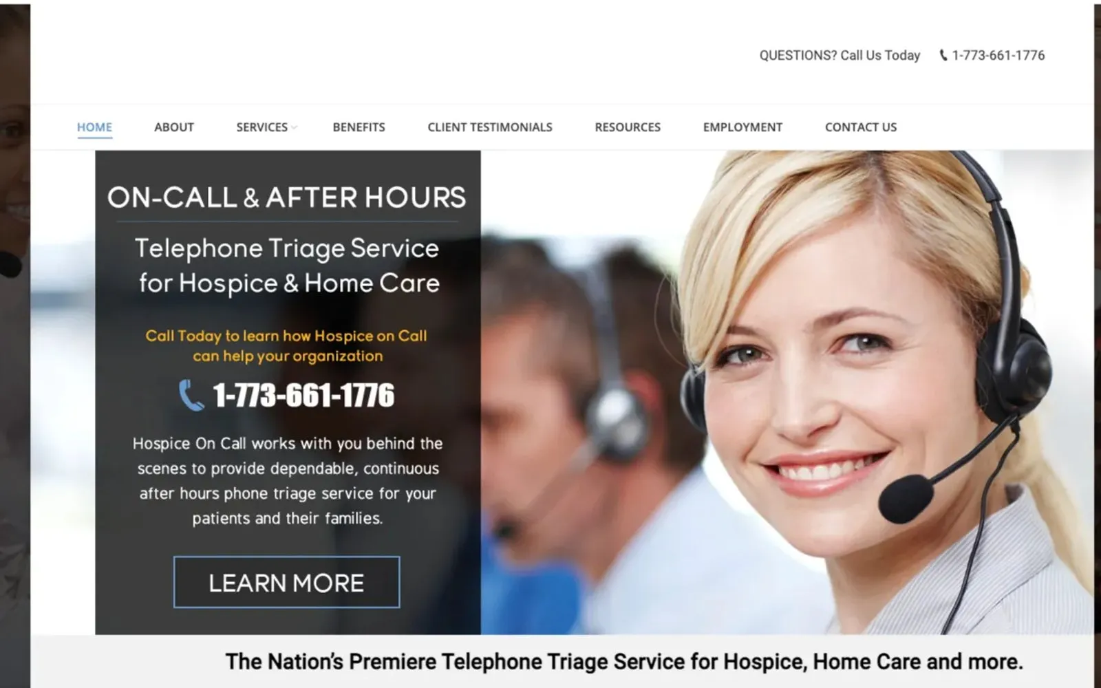Before: the old WordPress site