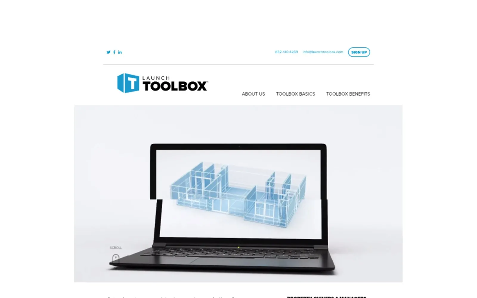 The Launch Toolbox home page