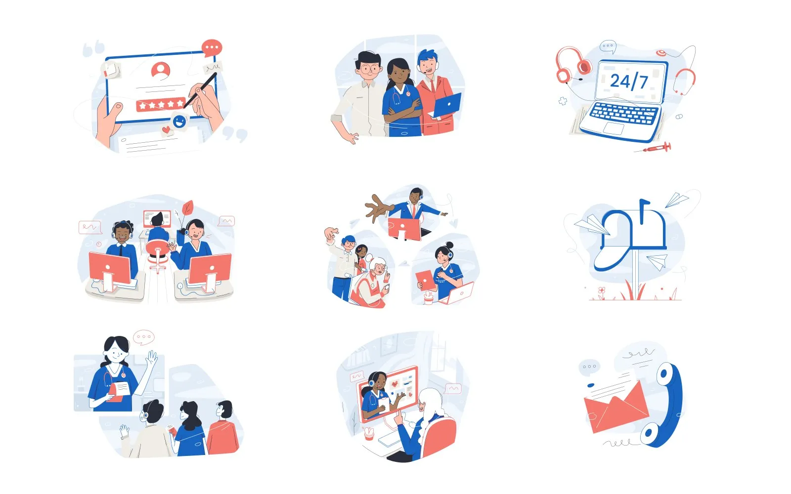 The illustration set